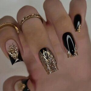 Beautiful press-on or glue-on nails.